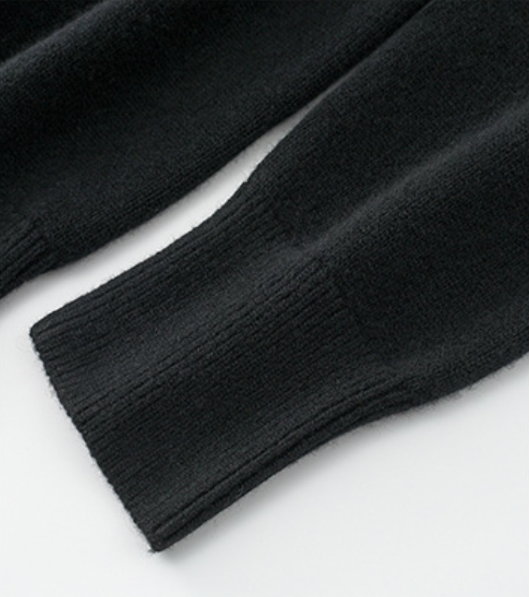 New Luxury: 100% Ordos Cashmere Sophisticated Golden Button Jumper