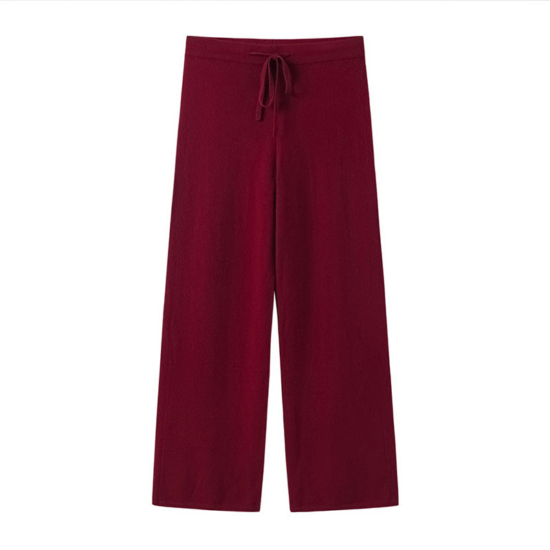 New Luxury: 100% Ordos Cashmere Casual Trousers