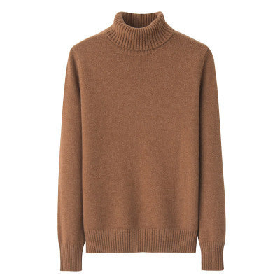Audrie Women: Premium 100% Cashmere Turtleneck Thick Jumper - Double Warm