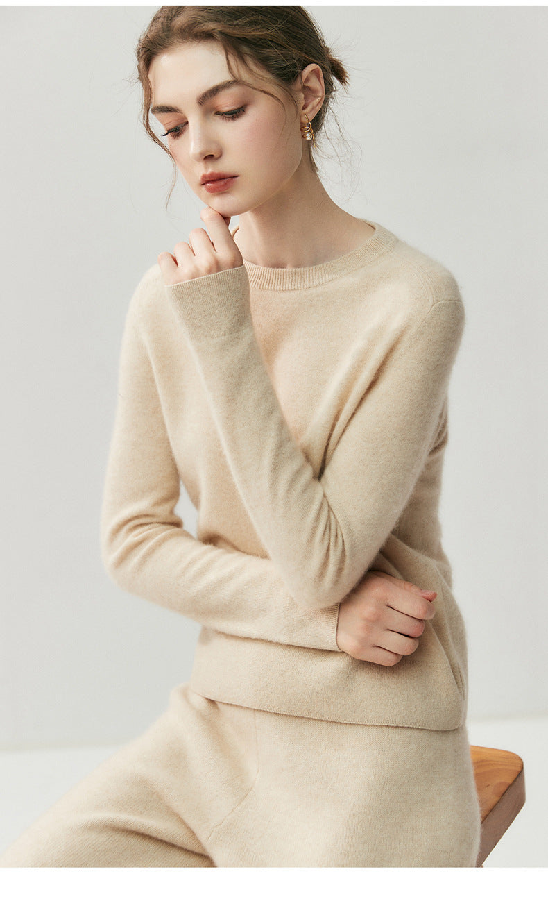Cashmere and wool Crew Neck Jumper