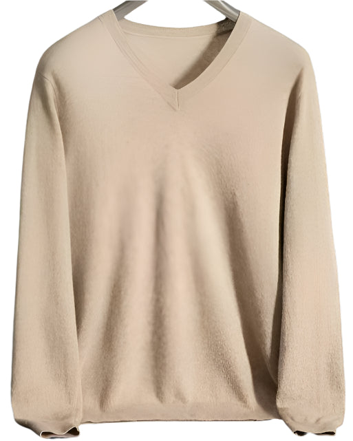 Audrie Men: 100% Cashmere V Neck Jumper