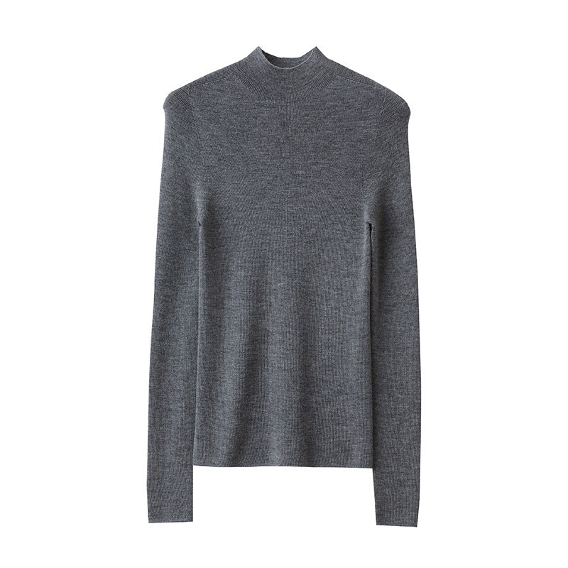 Merino Wool Half Turtleneck Fit Jumper
