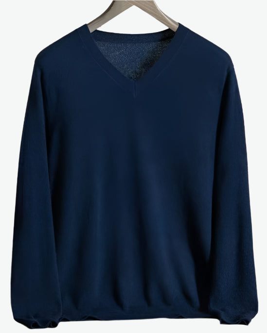 Audrie Men: 100% Cashmere V Neck Jumper