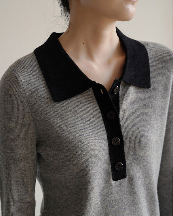 Wool Modern Polo Sweater
