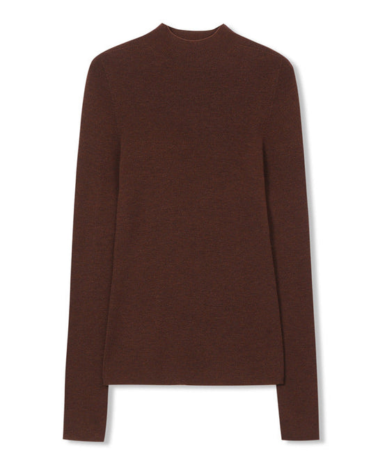 Merino Wool Half Turtleneck Fit Jumper