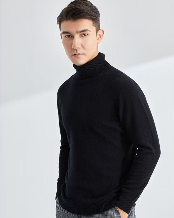 Audrie Men: 100% Cashmere Turtle Neck Jumper