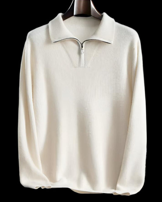 Men's Premium Collection: 100% Ordos Cashmere Half Zip Pullover Jumper (4 colours)