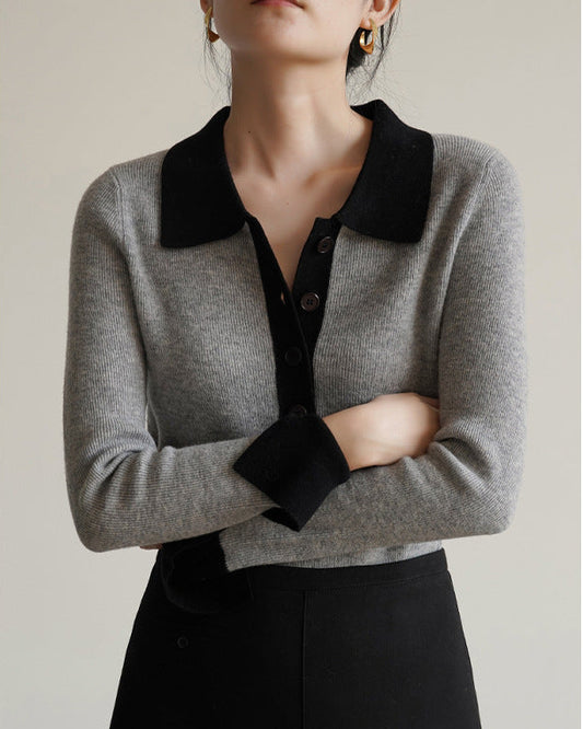 Wool Modern Polo Sweater