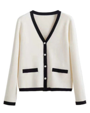 100% Ultra-fine Timeless Elegance Chanel-look Set - Cardigan, Vest & Skirt