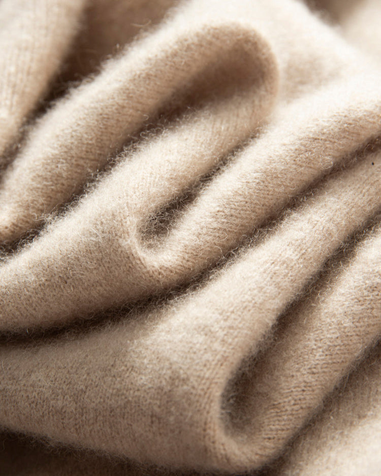 Men's Classic Collection: Ultra-fine 100% Cashmere and Wool Blend V-Neck Jumper (9 colours)