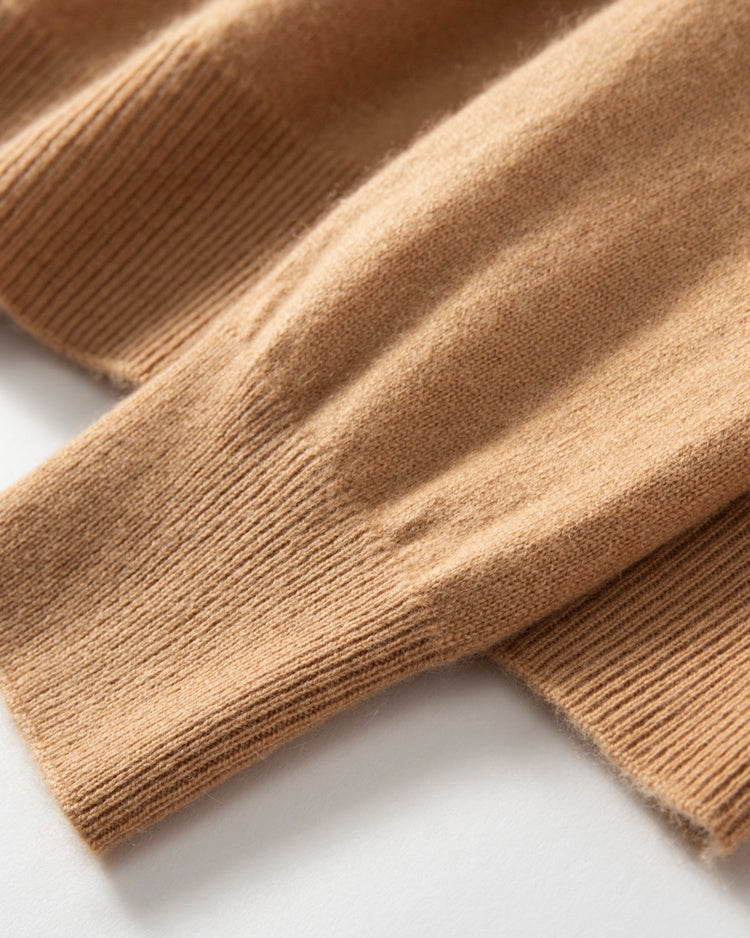 Men's Classic Collection: Ultra-soft 100% Cashmere and Wool Blend Mock Neck Jumper (14 colours)