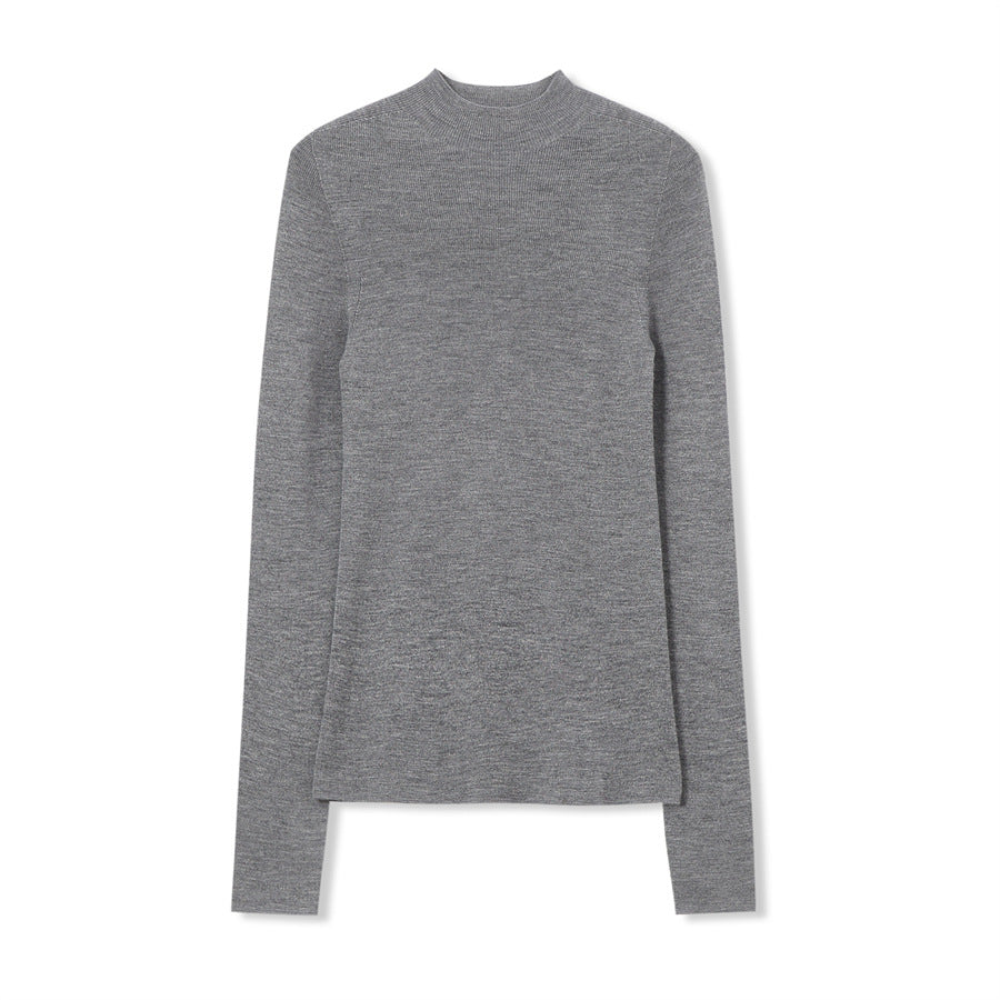 Merino Wool Half Turtleneck Fit Jumper