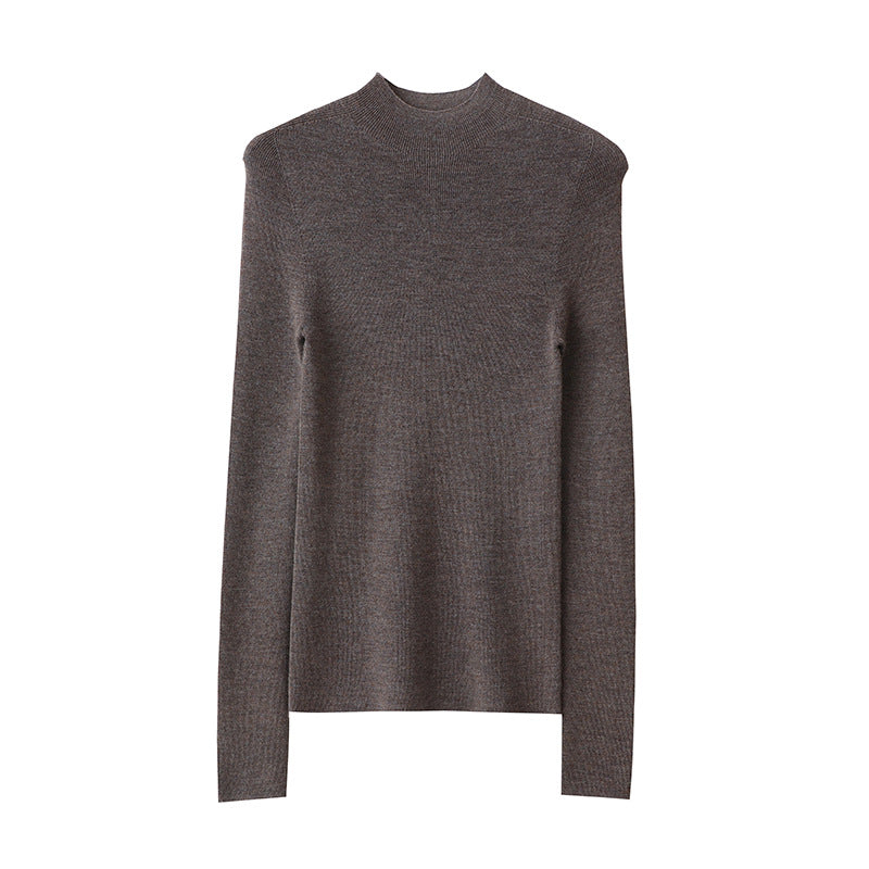Merino Wool Half Turtleneck Fit Jumper
