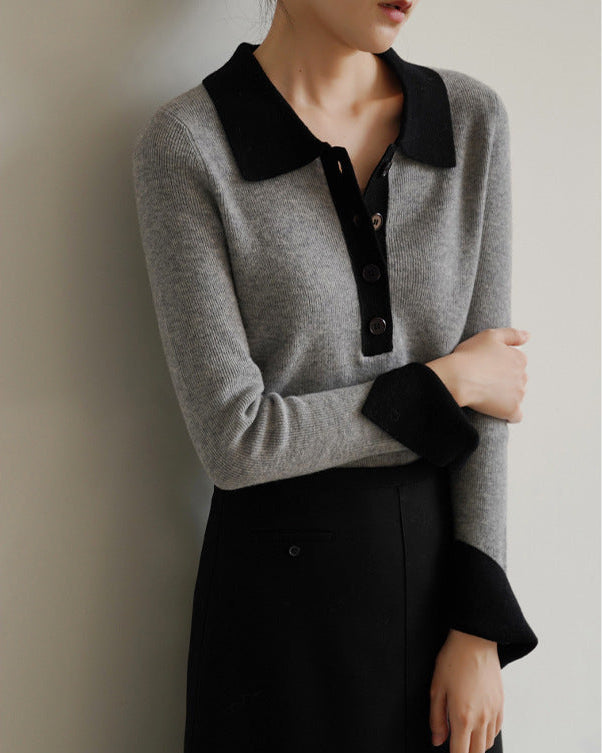 Wool Modern Polo Sweater