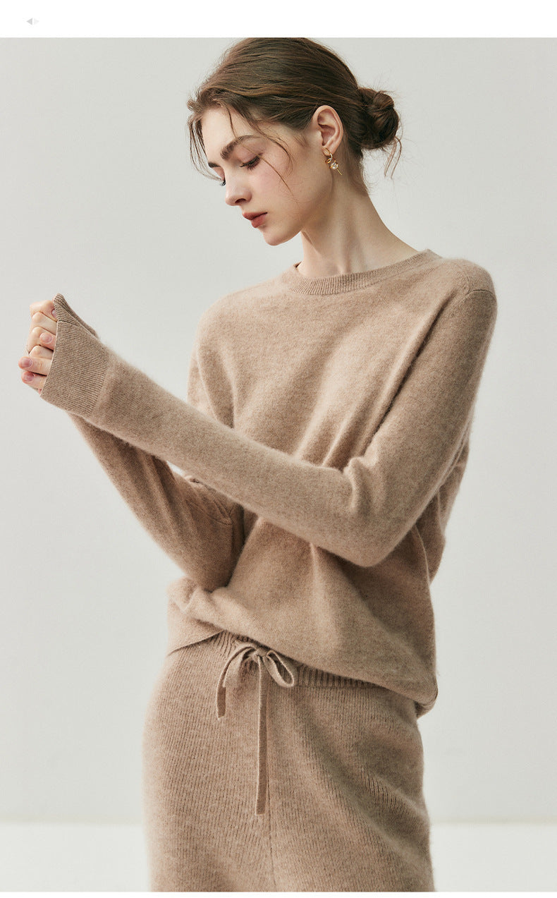Cashmere and wool Crew Neck Jumper