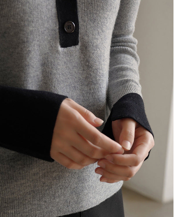 Wool Modern Polo Sweater