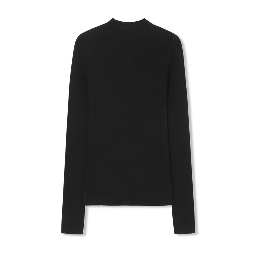 Merino Wool Half Turtleneck Fit Jumper
