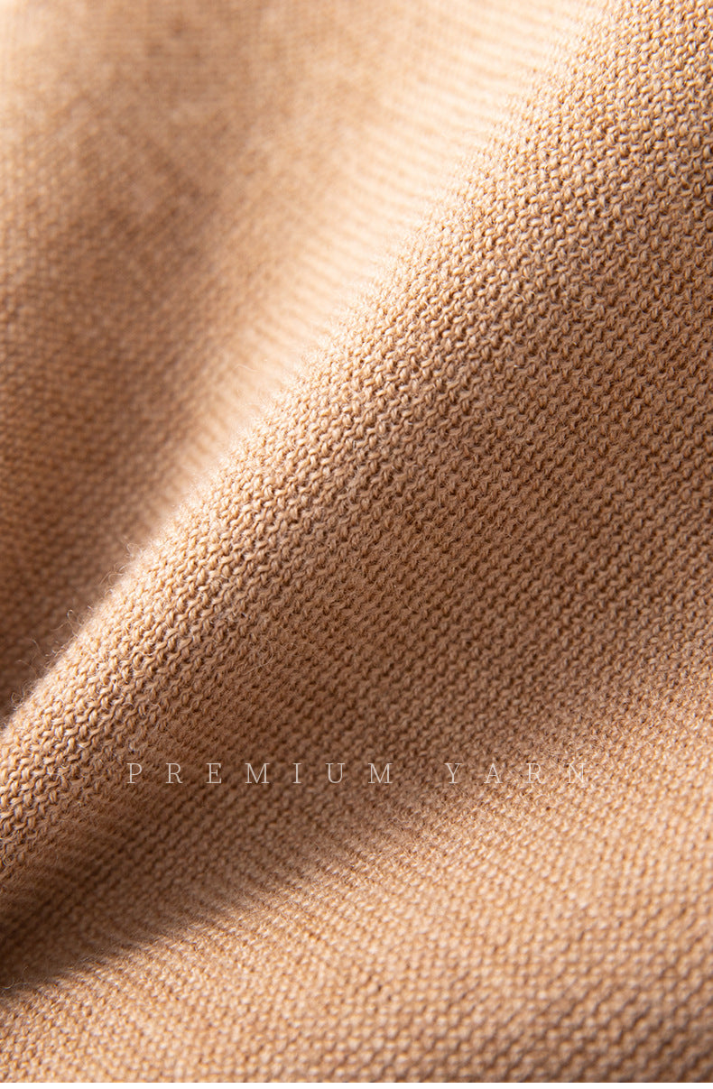 Ultra-fine Merino Wool Polo Collar Sweater