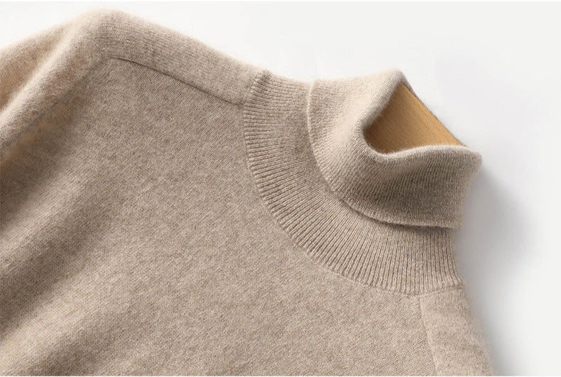 Audrie Women: 2025 Spring 100% Alxa Baby Cashmere-Wool Blend Turtleneck Jumper