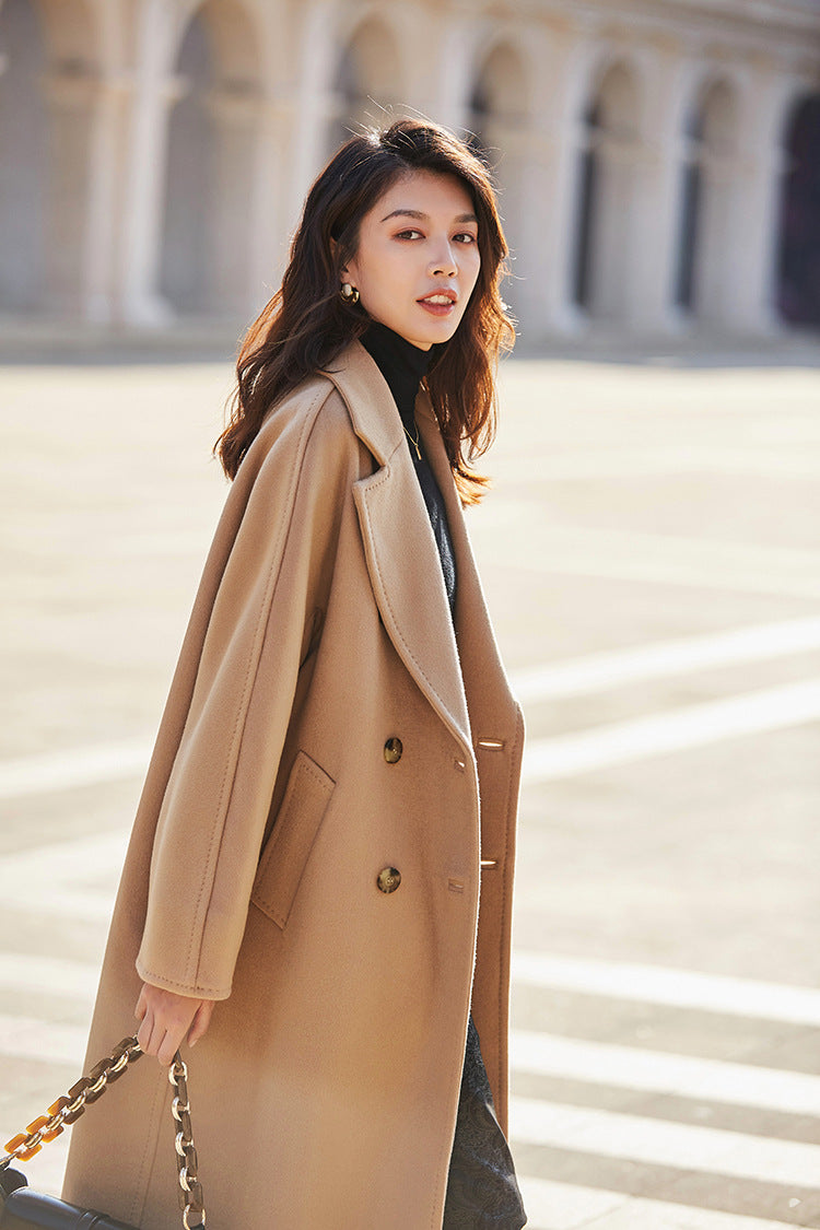 Audrie Women: Iconic 100% Wool Coat