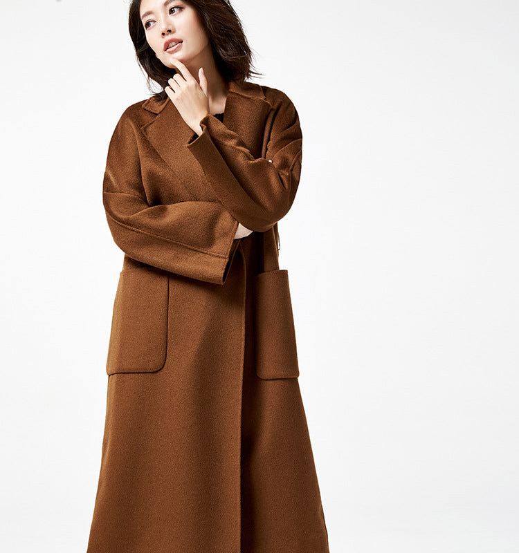 Audrie Women: 100% Cashmere-Wool Blend Iconic Coat