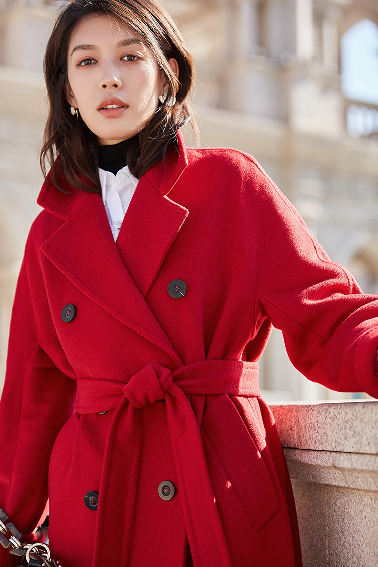 Audrie Women: Iconic 100% Wool Coat