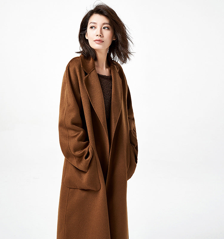 Audrie Women: 100% Cashmere-Wool Blend Iconic Coat