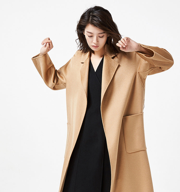 Audrie Women: 100% Cashmere-Wool Blend Iconic Coat