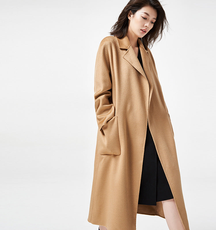 Audrie Women: 100% Cashmere-Wool Blend Iconic Coat