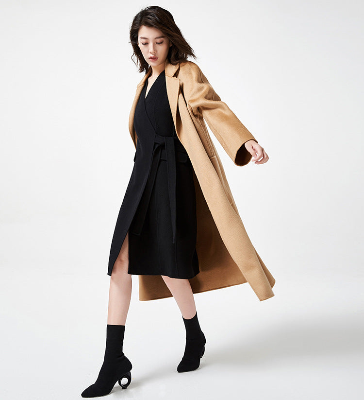 Audrie Women: 100% Cashmere-Wool Blend Iconic Coat