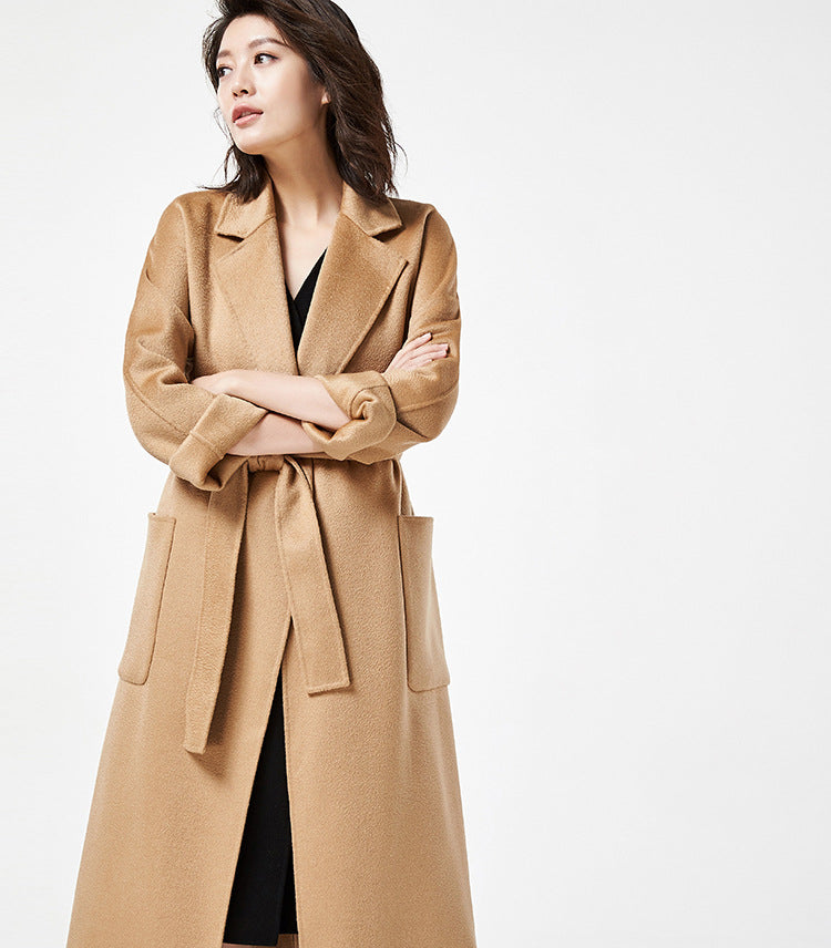 Audrie Women: 100% Cashmere-Wool Blend Iconic Coat