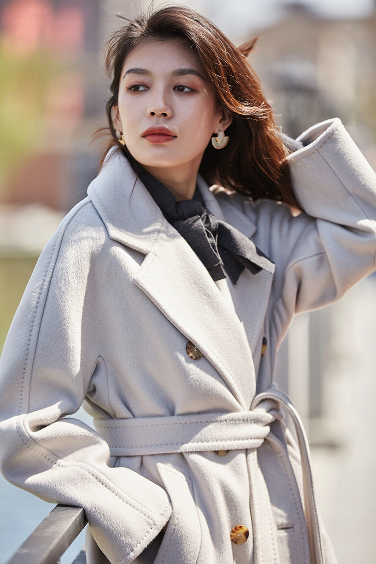 Audrie Women: Iconic 100% Wool Coat