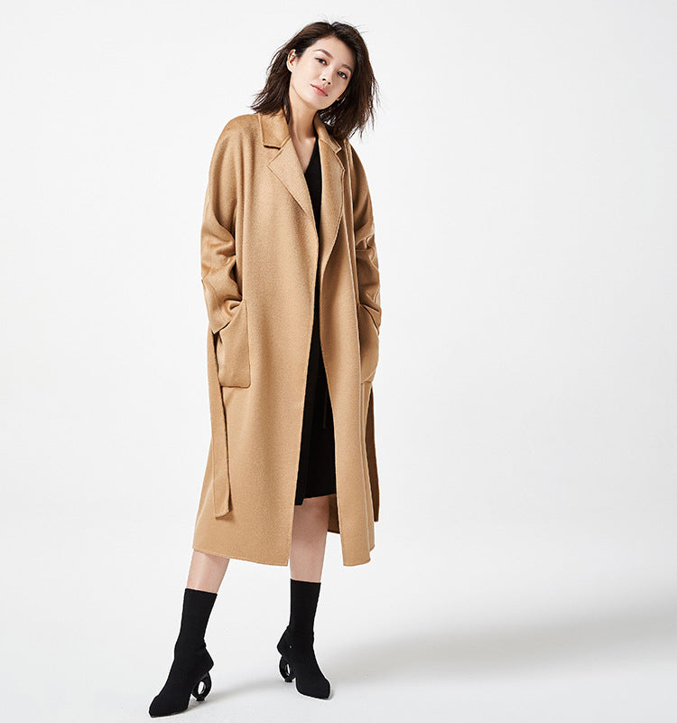 Audrie Women: 100% Cashmere-Wool Blend Iconic Coat