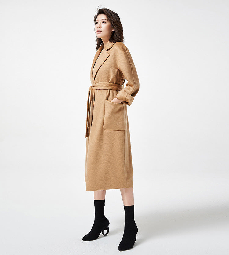 Audrie Women: 100% Cashmere-Wool Blend Iconic Coat