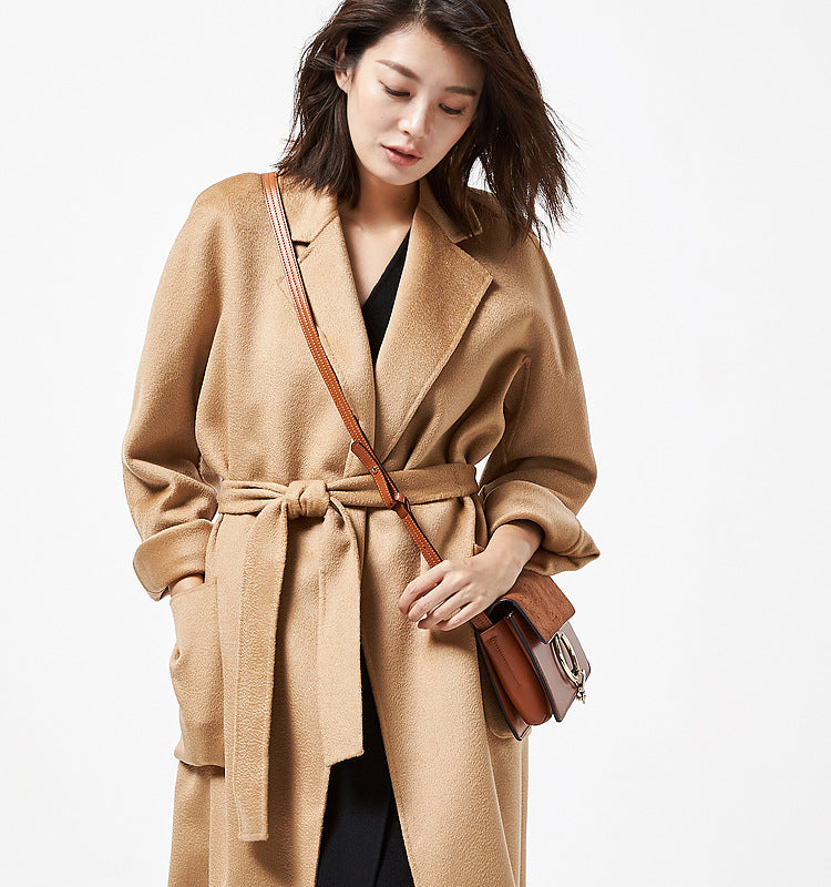 Audrie Women: 100% Cashmere-Wool Blend Iconic Coat