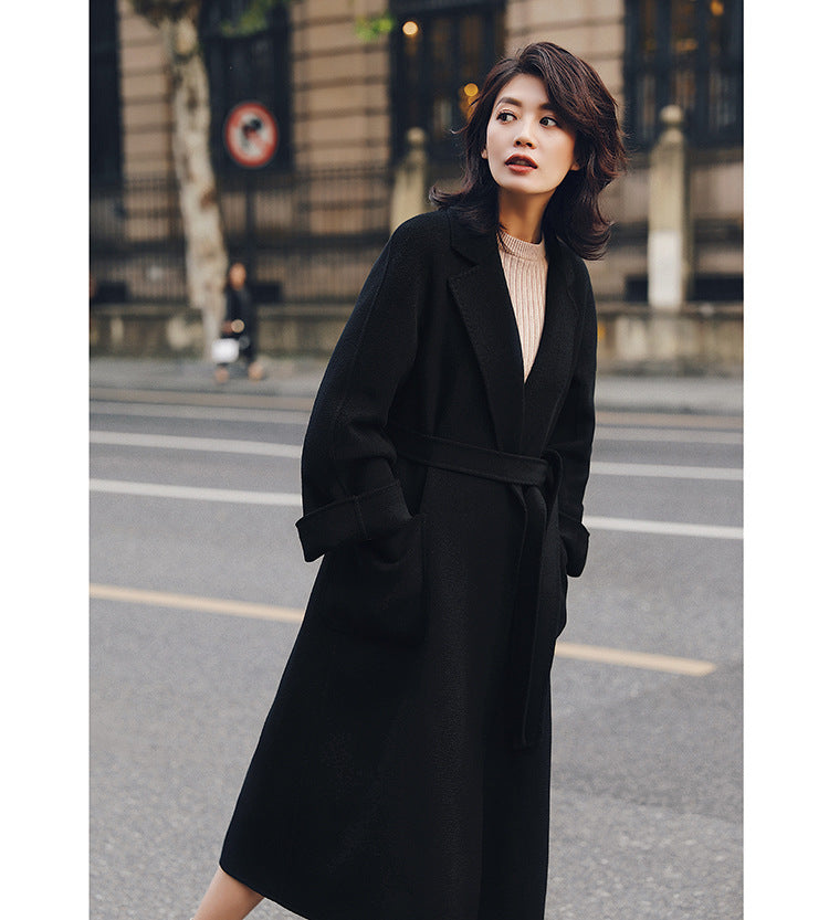 Audrie Women: 100% Cashmere-Wool Blend Iconic Coat