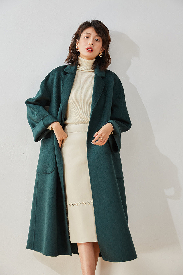 Audrie Women: 100% Cashmere-Wool Blend Iconic Coat