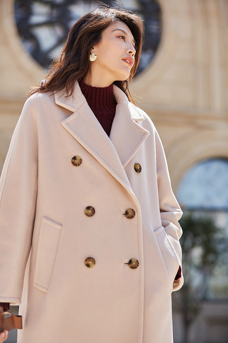 Audrie Women: Iconic 100% Wool Coat