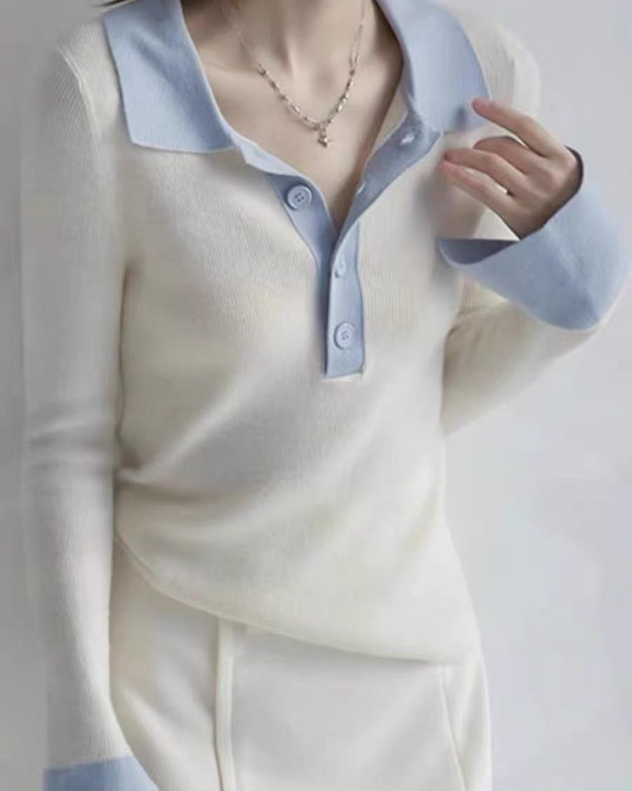 Wool Modern Polo Sweater