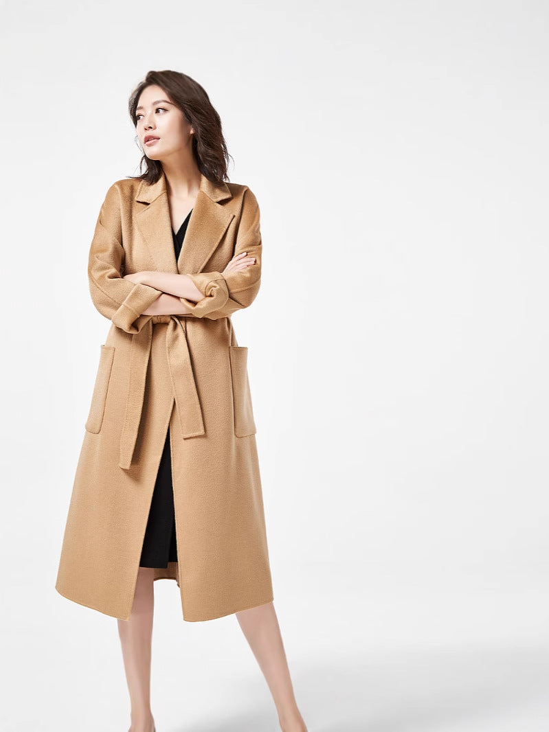 Audrie Women: 100% Cashmere-Wool Blend Iconic Coat