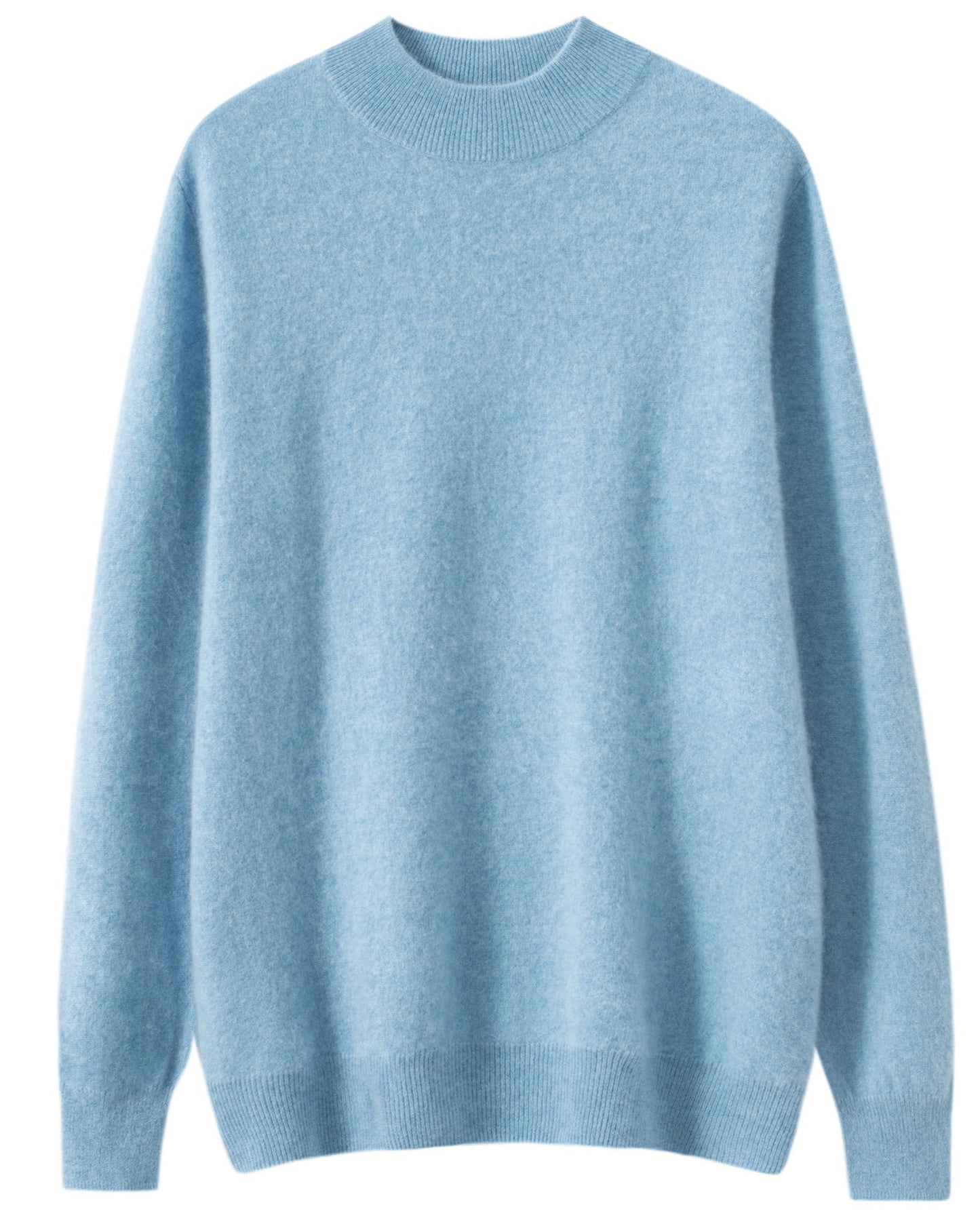 Audrie Men: 100% Cashmere-Wool Blend Mock Neck Jumper