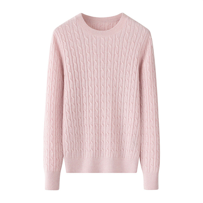 Audrie Women: 100% Cashmere Marcaron Cable-knit Jumper