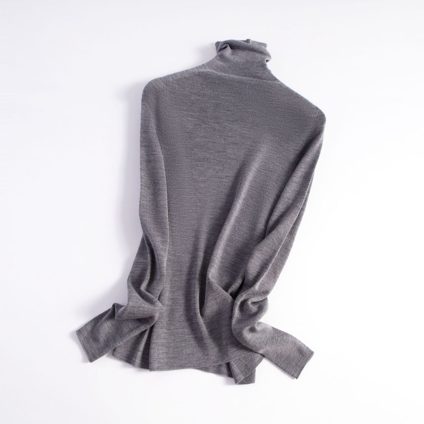 Audrie Women: 2025 Spring 100% Ultra-fine Merino Timeless Turtleneck Jumper